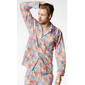 Multi Wonders of the World Men's Long Sleeve 2 Piece Classic Pajama Set